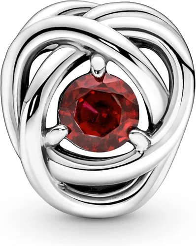 Vista 2 de PANDORA Colgante de plata de ley con cristal rojo verdadero Plata esterlina cristal