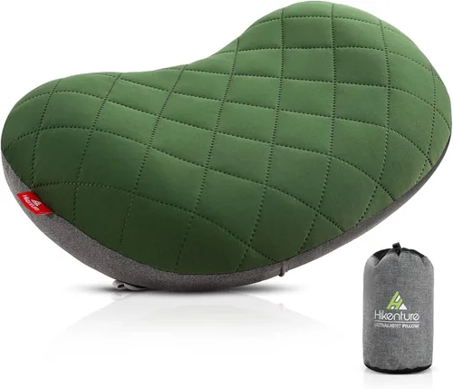 Vista 11 de Hikenture - Almohada inflable para acampar con funda extraíble Azul