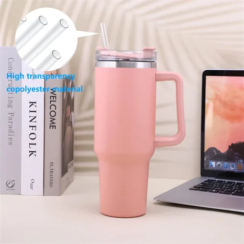 Vista 5 de Pajitas de repuesto para vaso Stanley 20, 30, 40 onzas, popotes transparentes reutilizables de 12 pulgadas con cepillo de limpieza largo para vaso