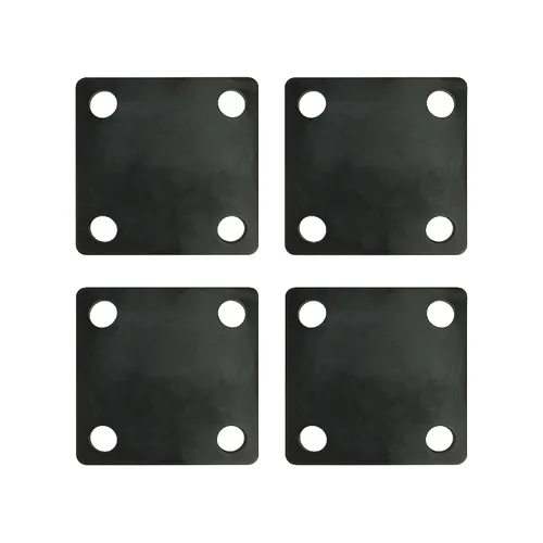Vista 4 de Placa base de metal cuadrada soldable de 8 x 8 pulgadas, placa de acero A36, base de placa de acero de alta calidad para soporte de estructura, 2