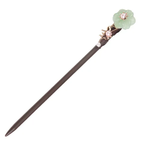 Vista 9 de Pasadores de Cabello de Madera de 7" Palillos para Cabello con Flor Amarilla China para Cabello Largo 1 Paquete Accesorios para Moños para Niña
