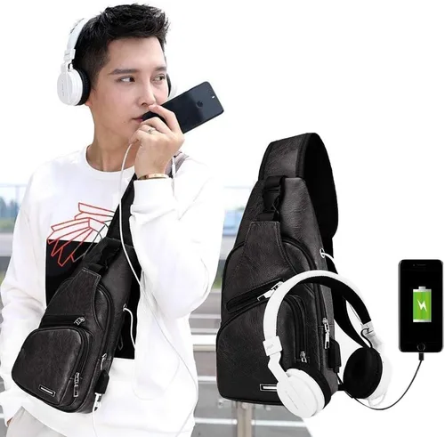 Vista 6 de PHABULS Backpack Sling Bag for men