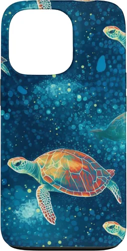 Vista 10 de iPhone 16 Magical Sea Turtles Case