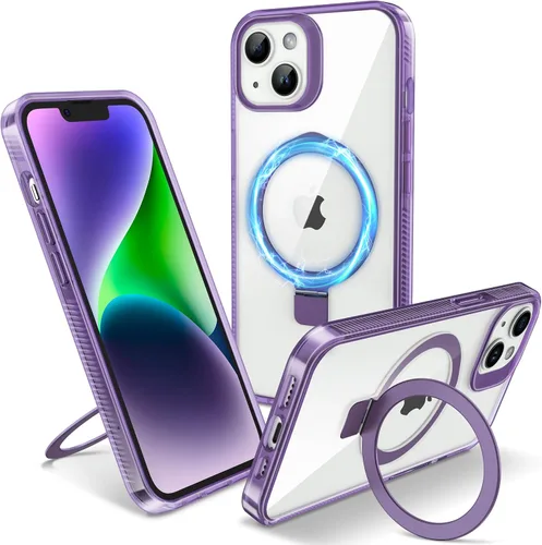 Vista 58 de Funda magnética para iPhone Air – [Soporte invisible integrado] [Compatible con MagSafe] [Protección contra caídas de grado militar] Cubierta
