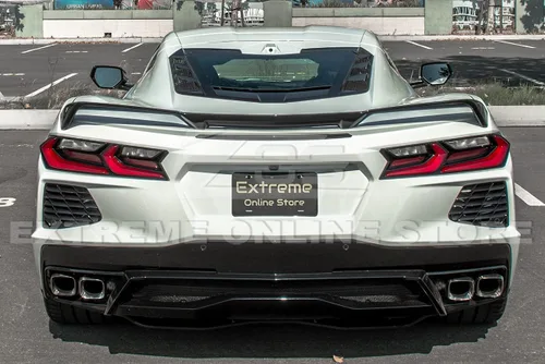 Vista 3 de Reemplazo para modelos Chevrolet Corvette C8 2020-presente Alerón para tapa de maletero trasero estilo GM Factory Z51