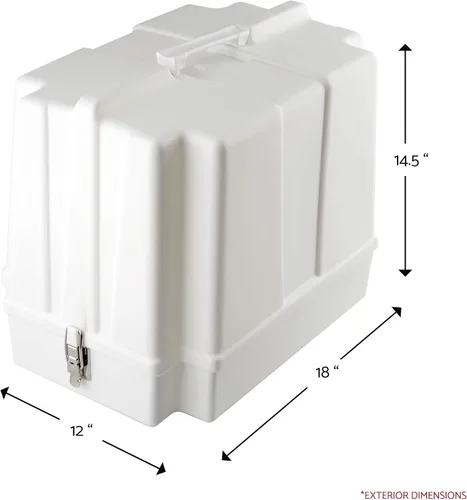 Vista 3 de Brother 5300A - Estuche rígido para máquina de coser, color blanco roto de 18 x 12 x 14 pulgadas
