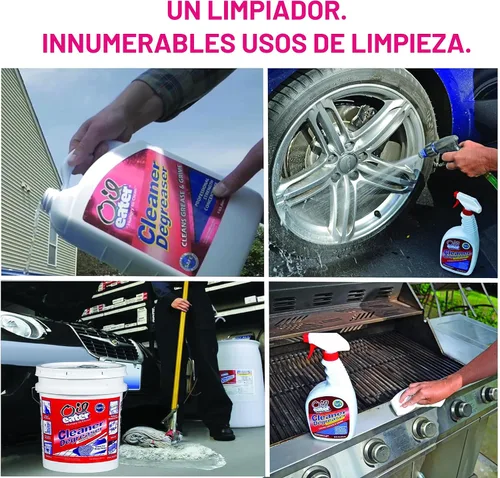 Vista 5 de Oil Eater Limpiador y Desengrasante Original de 1 Galón - Disuelve Grasa, Aceite y Manchas de Trabajo Pesado - Fuerza Profesional