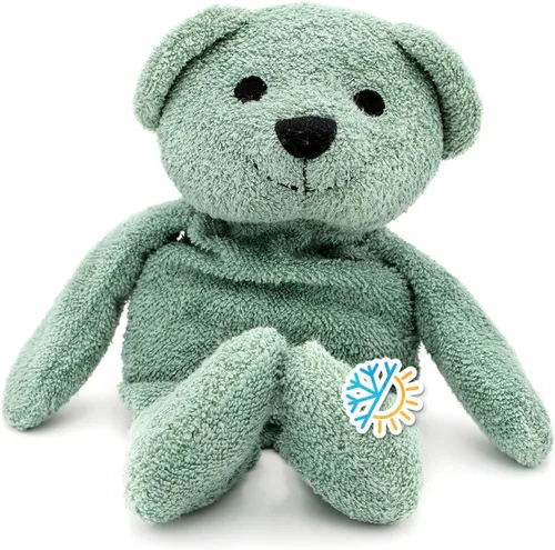 Vista 12 de Thermal-Aid (Buckley The Blue Bear) - Almohadilla térmica lavable y bolsa de hielo - Paquete de felpa caliente/frío con relleno de maíz natural