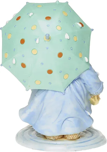 Vista 4 de Roman Figura de Jeanne Spring Showers, 4 pulgadas de alto, resina y wollastonita, duradera, decoración coleccionable, decorativa, decoración