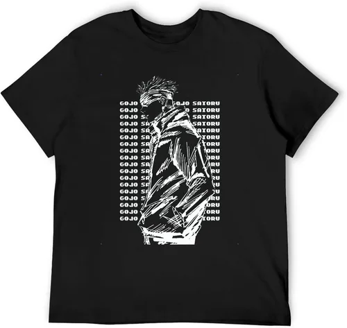 Vista 3 de Black Anime Adult Shirt Game Round Neck Short Sleeve Classic Fashion Cotton T-Shirt