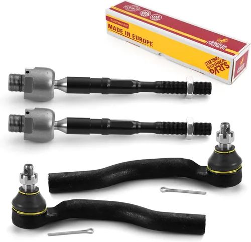 Vista 195 de Metrix Premium Chassis Parts - Kit de 4 piezas de extremos de barra de acoplamiento frontal exterior e interior compatible con Nissan Pathfinder