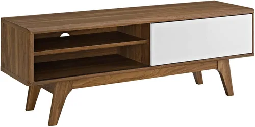 Vista 12 de Modway Envision Mid-Century Modern, archivador, color blanco nogal