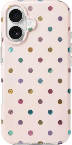 Vista 124 de Hython Funda para iPhone Air, diseño estético de lunares lindos, funda simple de 6.5 pulgadas, delgada, antiarañazos, parachoques de TPU suave, a