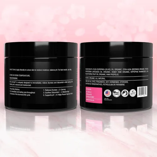 Vista 6 de Feminine Care Bálsamo Vaginal – Orgánico Calmante Vulva Tópico para Mujeres – Bálsamo Antipicazón Profundamente Hidratante para Piel Sensible – Sin