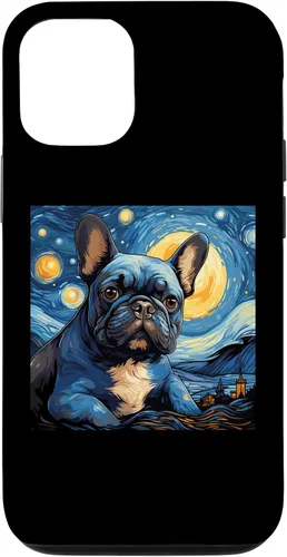 Vista 28 de Van Gogh Dog French Bulldog Case for iPhone 16