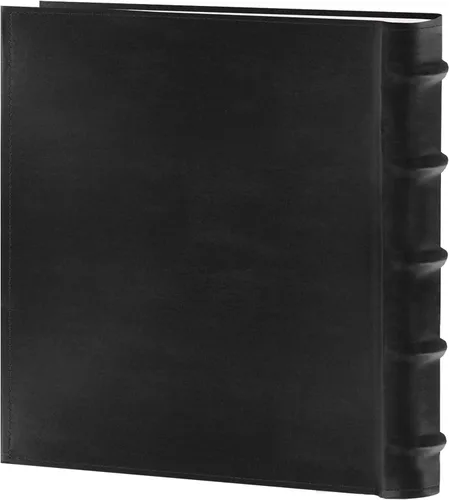 Vista 2 de Pioneer Photo Albums CLB-246/BK - Álbum de fotos de cuero regenerado europeo de 200 bolsillos para impresiones de 4 x 6 pulgadas, color negro