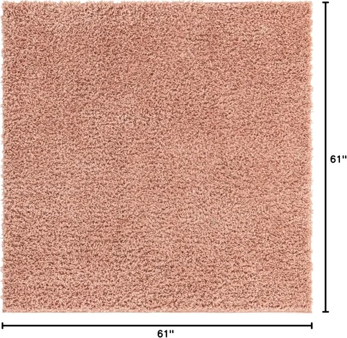 Vista 562 de Unique Loom Colección Davos Shag - Alfombra Lino