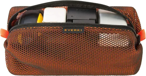 Vista 9 de EVERKI Onyx Premium Executive - Mochila para laptop (EKP132S17) con bolsa de accesorios naranja, mochila de nailon balístico con compartimento