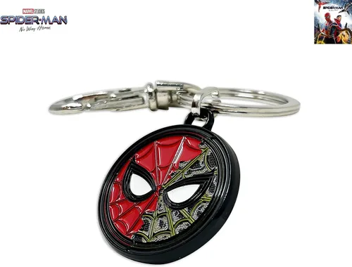 Vista 2 de Llavero oficial de Spider-Man Split Mask, NO Way Home Marvel Studios con licencia de Spider-Man Marvel Legends