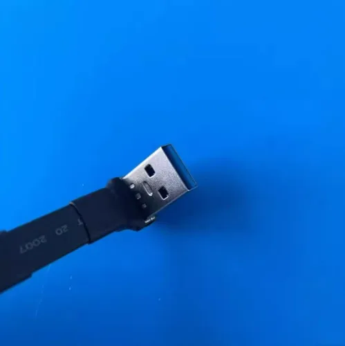 Vista 7 de USB 3.0 tipo A macho a USB A hembra extensión cable de cinta plegable 90 FPV delgado plano suave flexible FPC (3.9 in, S3R-S4A)
