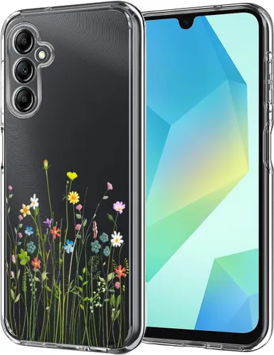 Vista 20 de Unov Funda compatible con Galaxy A10e Galaxy A20e funda transparente con diseño de TPU suave, absorción de golpes, patrón delgado en relieve