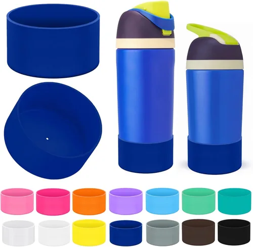 Vista 18 de 2 botas protectoras de silicona compatibles con Owala Kids de 16 onzas y 14 onzas, accesorios para 12 onzas, antideslizantes, resistentes a
