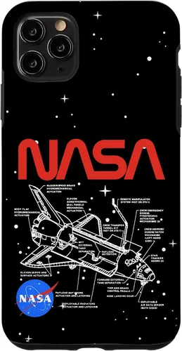 Vista 13 de NASA Carcasa con logotipo de Space Shuttle Schematic para iPhone 17