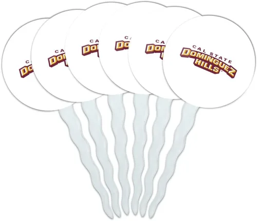 Vista 335 de Abilene Christian - Juego de 6 palillos para cupcakes con logotipo secundario