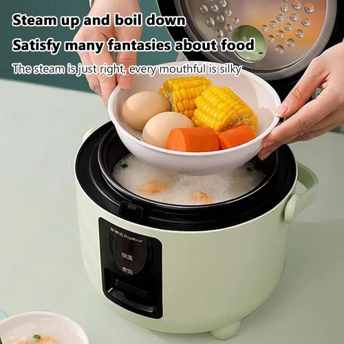 Vista 7 de Arrocera multifuncional, olla a presión automática pequeña para el hogar, olla de cocción lenta de acero inoxidable cepillado, olla con función