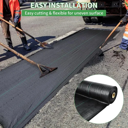 Vista 7 de Mupera Tela de barrera contra malezas de 3 x 300 pies, polipropileno resistente, negro, cubierta comercial para camas elevadas/entrada, bloque