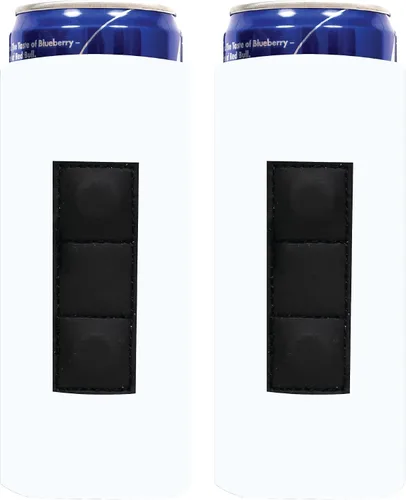 Vista 24 de QualityPerfection Funda magnética delgada para enfriar latas, cerveza/energía, 3 imanes vs 2 imanes, industria estándar, 12 onzas, tamaño delgado