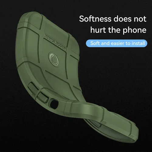 Vista 4 de Funda delgada para Redmi Note 11E 5G, funda resistente para Redmi 10 5G, funda protectora resistente con protección contra golpes de grado militar