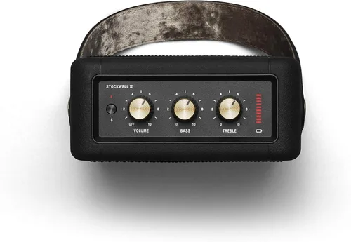 Vista 5 de Marshall Stockwell II - Altavoz Bluetooth portátil, negro y latón