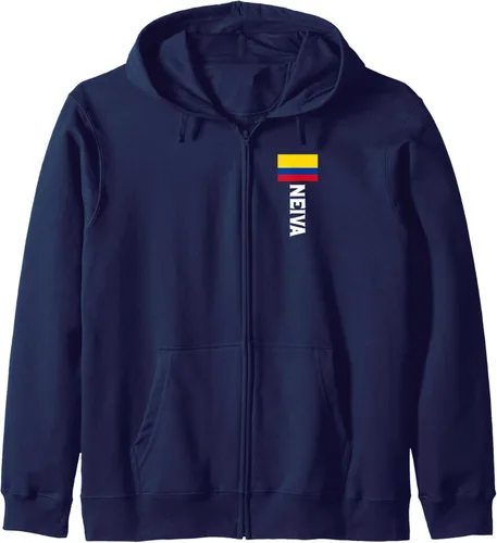 Vista 5 de Neiva Colombia - Sudadera con capucha para hombres colombianos, mujeres, niños Negro
