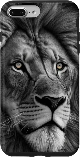 Vista 12 de Funda de retrato oscuro con cara de león para iPhone 16
