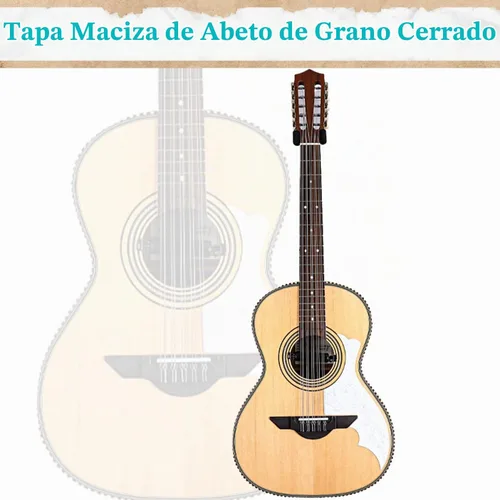Vista 4 de H. Jimenez LBQ2NCE Bajo Quinto El Musico Series Acústico-Eléctrico No Cortado