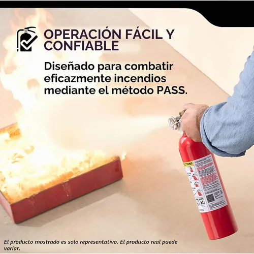 Vista 9 de Kidde Extintor de fuego de grado comercial para oficina, escuelas, recargable 1A10BC