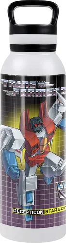 Vista 13 de Transformers OFFICIAL Bumblebee Black - Botella de agua aislada de 24 onzas, resistente a fugas, de acero inoxidable aislado al vacío con tapa