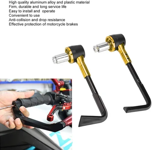 Vista 6 de EVGATSAUTO Protectores de palanca de motocicleta, CNC Freno Delantero Palanca de Guardia de la Motocicleta Handgrip Guard Moto Protector Manillar