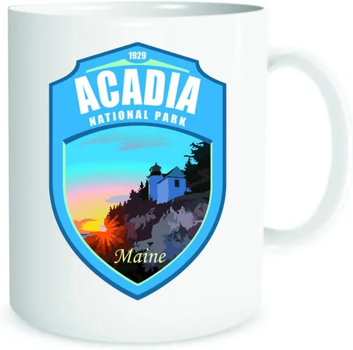 Vista 2 de Colección Las 63 tazas de café blancas de los Parques Nacionales de Estados Unidos (ACADIA)