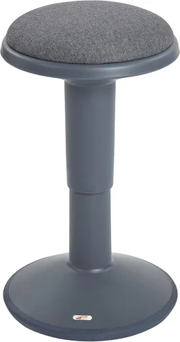 Vista 17 de ECR4Kids - Taburete oscilante Sitwell con cojín, altura ajustable, asiento activo, color berenjena