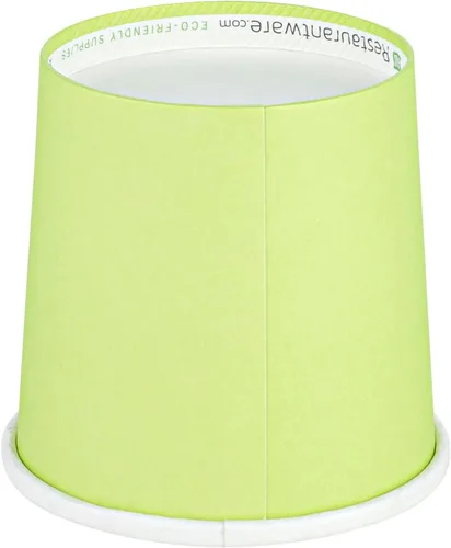 Vista 8 de Restaurantware - Bio Tek - Vasos de sopa desechables de 12 onzas, 25 tazas de sopa de papel para microondas - Las tapas ventiladas se venden por