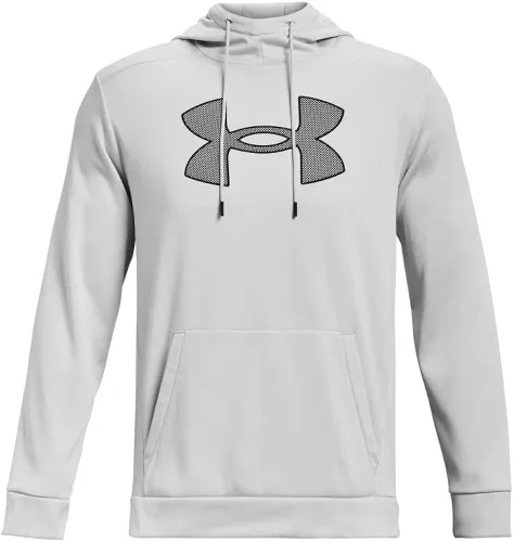 Vista 5 de Under Armour Sudadera con capucha de vellón ArmourFleece con logotipo grande para hombre