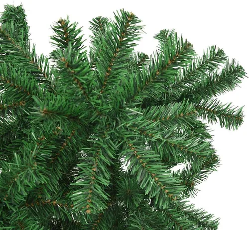 Vista 3 de Upside-Down Artificial Christmas Tree with Stand, Green PVC Tree with Adjustable Branches, Lifelike 7 Ft Centerpiece for Holiday Decor