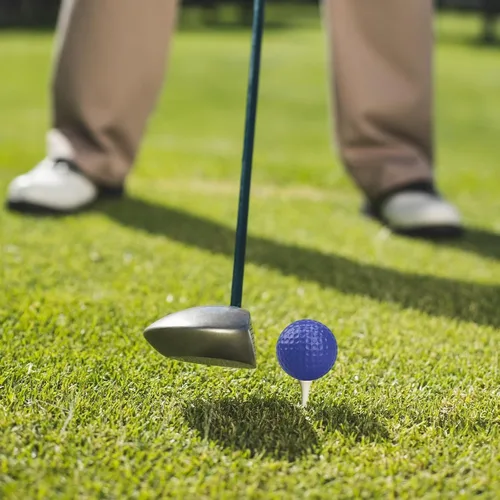 Vista 6 de 50 pelotas de práctica de golf de espuma, bolas de práctica de espuma de vuelo limitado, para aliviar el estrés, deportes, de sensación realista