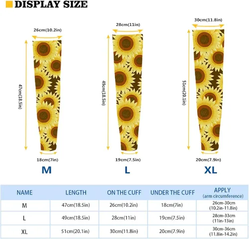 Vista 3 de doginthehole Mangas de sol largas con protección UV UPF 50, mangas de brazo refrescantes, mangas de tatuaje