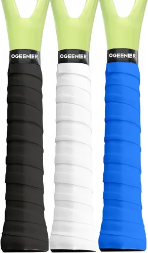 Vista 24 de OGEENIER Cinta de agarre para raqueta de tenis, paquete de 3, 6, 12 cintas de agarre de tenis, absorbente y antideslizante, cinta de agarre suave