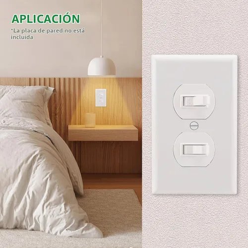 Vista 2 de Wengart Interruptor de Luz de Doble Palanca, 15 Amperios AC120 Voltios, Interruptor de Pared Eléctrico de Grado Residencial, Ideal para Hogar