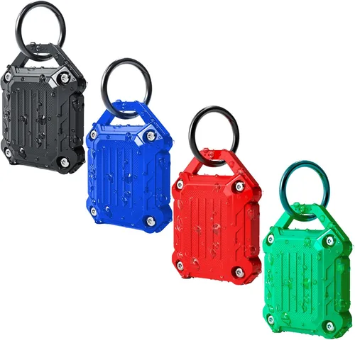 Vista 18 de Dovick - Funda impermeable para llavero Airtag, cubierta completa de tornillo compatible con el llavero Apple Air Tag Tracker (mezcla de 4 unidades)