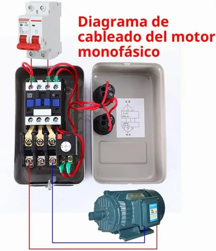 Vista 6 de Motor magnético Motor de arranque Motor de arranque de motor trifásico Arrancadores de motor de arranque magnético monofásico Interruptores de motor